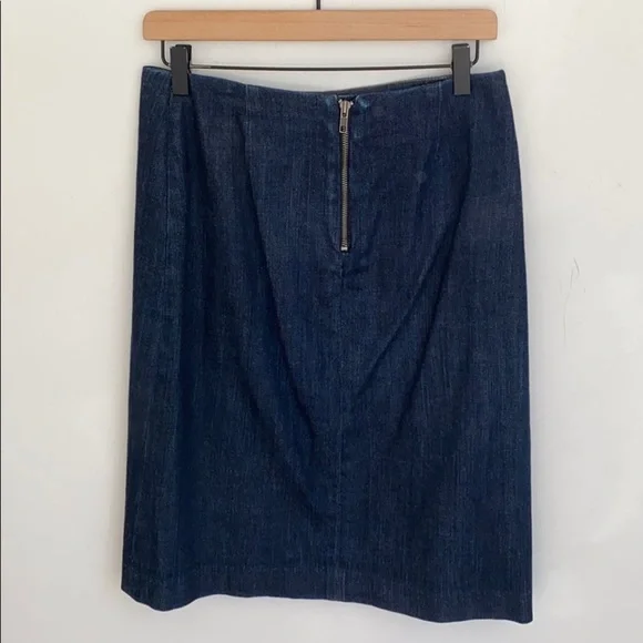 GAP blue jean midi skirt, Size 2 - Picture 4 of 10